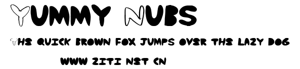 Yummy Nubs.ttf字體轉換器圖片