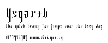 Ysgarth.ttf字體轉換器圖片