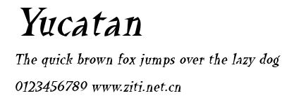 Yucatan.ttf字體轉換器圖片