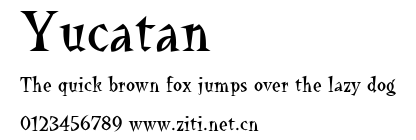 Yucatan.ttf字體轉換器圖片