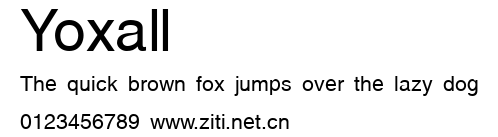 Yoxall.ttf字體轉換器圖片