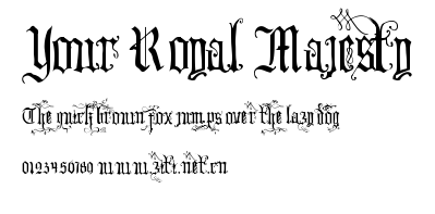 Your Royal Majesty.ttf字體轉換器圖片