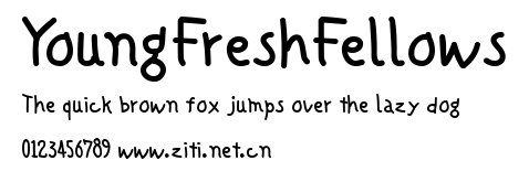 YoungFreshFellows.ttf字體轉換器圖片