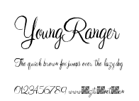YoungRanger.ttf字體轉換器圖片