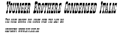 Younger Brothers Condensed Italic.ttf