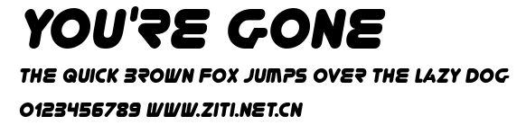 You're Gone.ttf