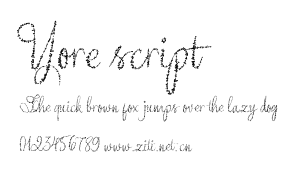Yore script .ttf字體轉換器圖片