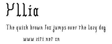 Yllia.ttf字體轉換器圖片