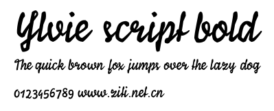 Ylvie script bold.ttf