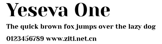 Yeseva One.ttf字體轉換器圖片