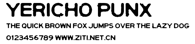 Yericho Punx.ttf字體轉換器圖片