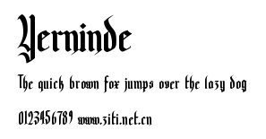Yerninde.ttf字體轉換器圖片