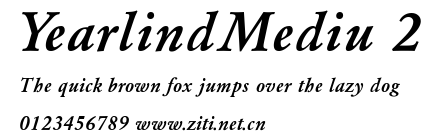 YearlindMediu 2.ttf字體轉換器圖片