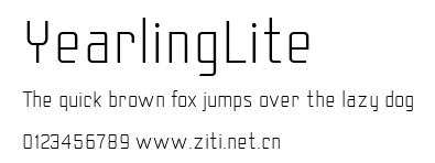 YearlingLite.ttf字體轉換器圖片