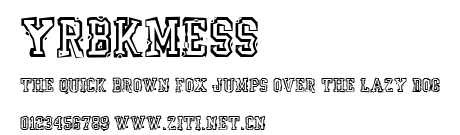 YrBkMess.ttf字體轉換器圖片