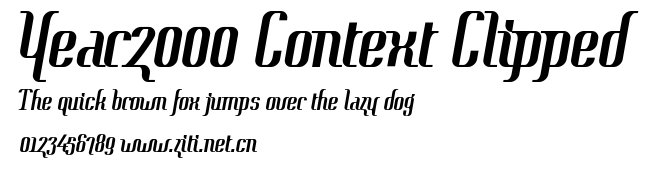 Year2000 Context Clipped.ttf字體轉換器圖片