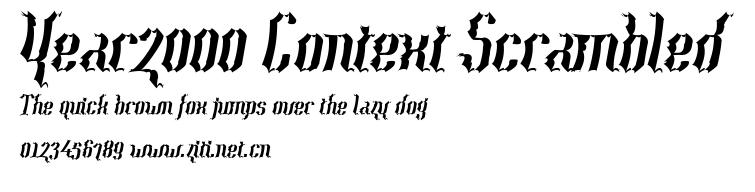Year2000 Context Scrambled.ttf字體轉換器圖片