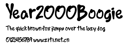 Year2000Boogie.ttf字體轉換器圖片