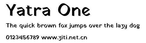 Yatra One.ttf字體轉換器圖片
