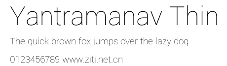 Yantramanav Thin.ttf字體轉換器圖片