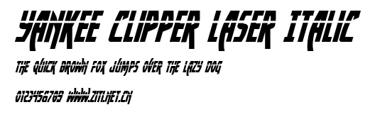 Yankee Clipper Laser Italic.ttf