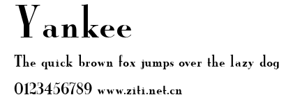 Yankee.ttf字體轉換器圖片
