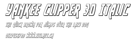 Yankee Clipper 3D Italic.ttf