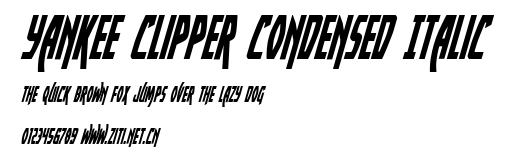 Yankee Clipper Condensed Italic.ttf