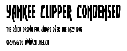 Yankee Clipper Condensed.ttf