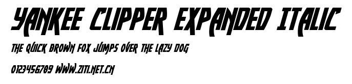 Yankee Clipper Expanded Italic.ttf