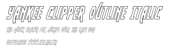 Yankee Clipper Outline Italic.ttf