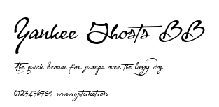 Yankee Ghosts BB.ttf字體轉換器圖片