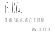 YR FACE.ttf字體轉換器圖片