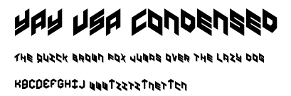 YAY USA Condensed.ttf字體轉換器圖片