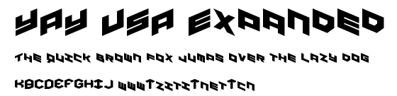 YAY USA Expanded.ttf字體轉換器圖片