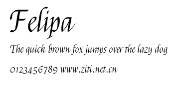 Felipa.ttf字體轉換器圖片
