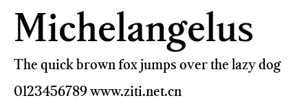 Michelangelus.ttf字體轉換器圖片