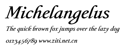 Michelangelus.ttf字體轉換器圖片