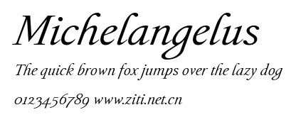 Michelangelus.ttf字體轉換器圖片
