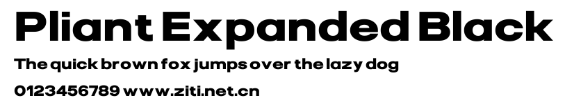 Pliant Expanded Black.ttf字體轉換器圖片